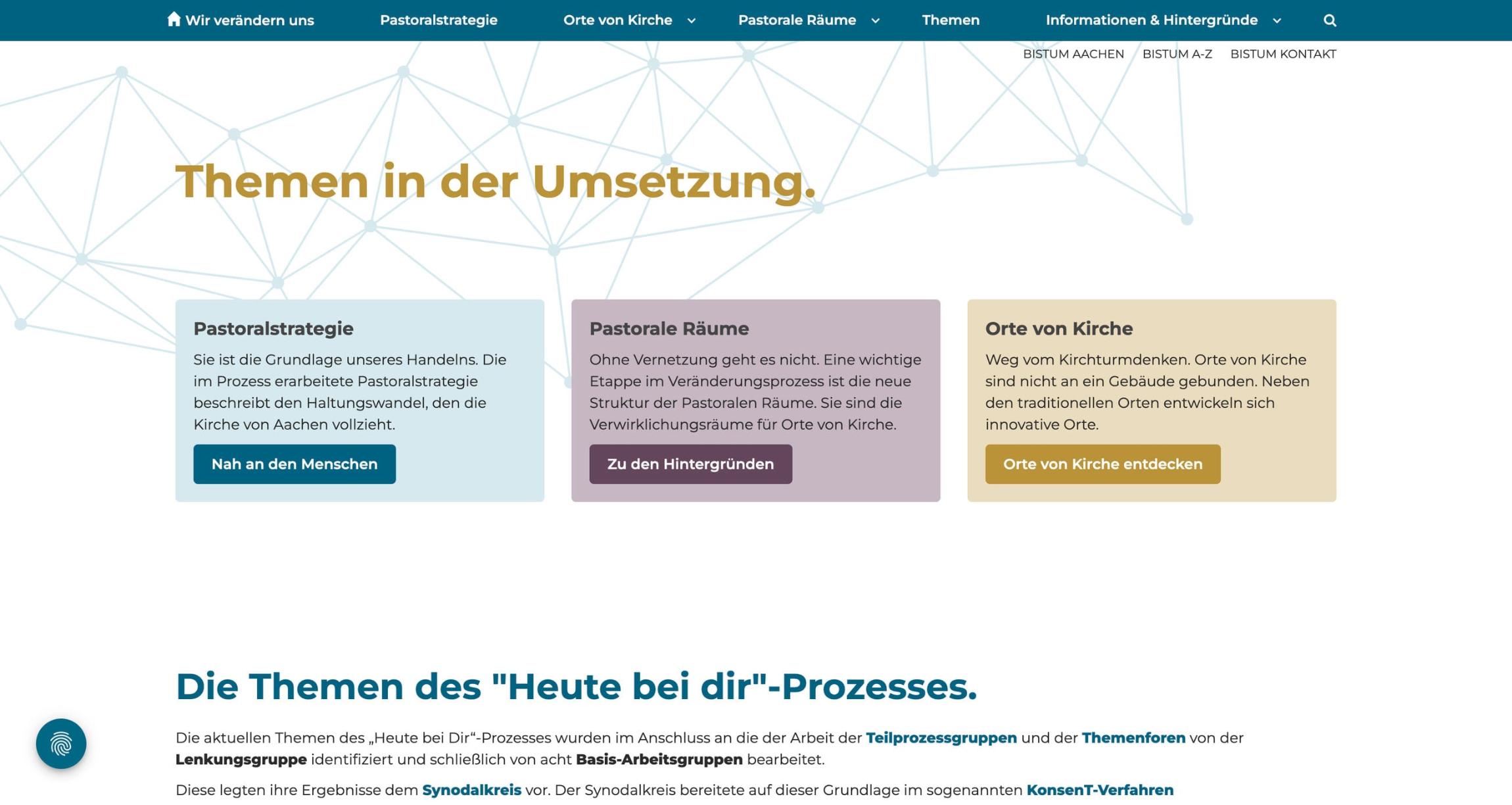 Themenseite Bistum Aachen